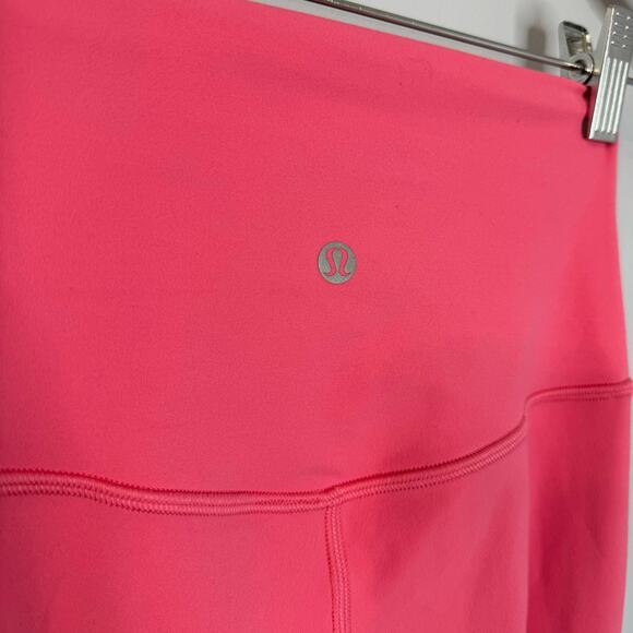 Lululemon Align Crop 21" Guava Pink High Rise Leggings Stretch Soft Sz 2 - Picture 8 of 9